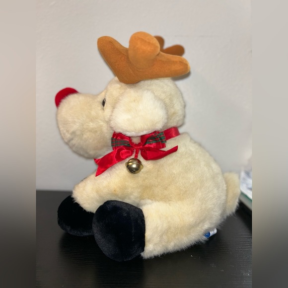 Vintage 1995 Reindeer Rudolph JCPenney Collection 18" Plush Christmas Bell deer - Picture 4 of 9